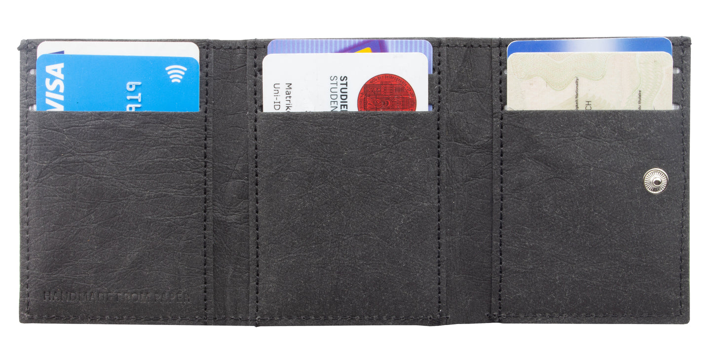 Geldbeutel aus Kraftpapier "Trifold Edition Noir"