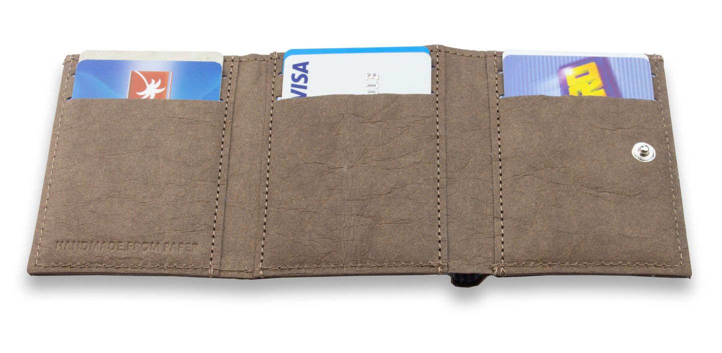 Geldbeutel aus Kraftpapier "Trifold Edition Chocolate"