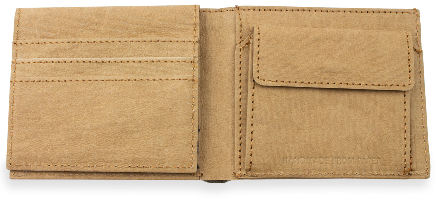 Geldbeutel aus Kraftpapier "Bifold Edition Blanche"